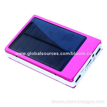 12,000mAh Solar Power Bank for iPhone, Samsung, HTC, Nokia and Dual-USB PortNew